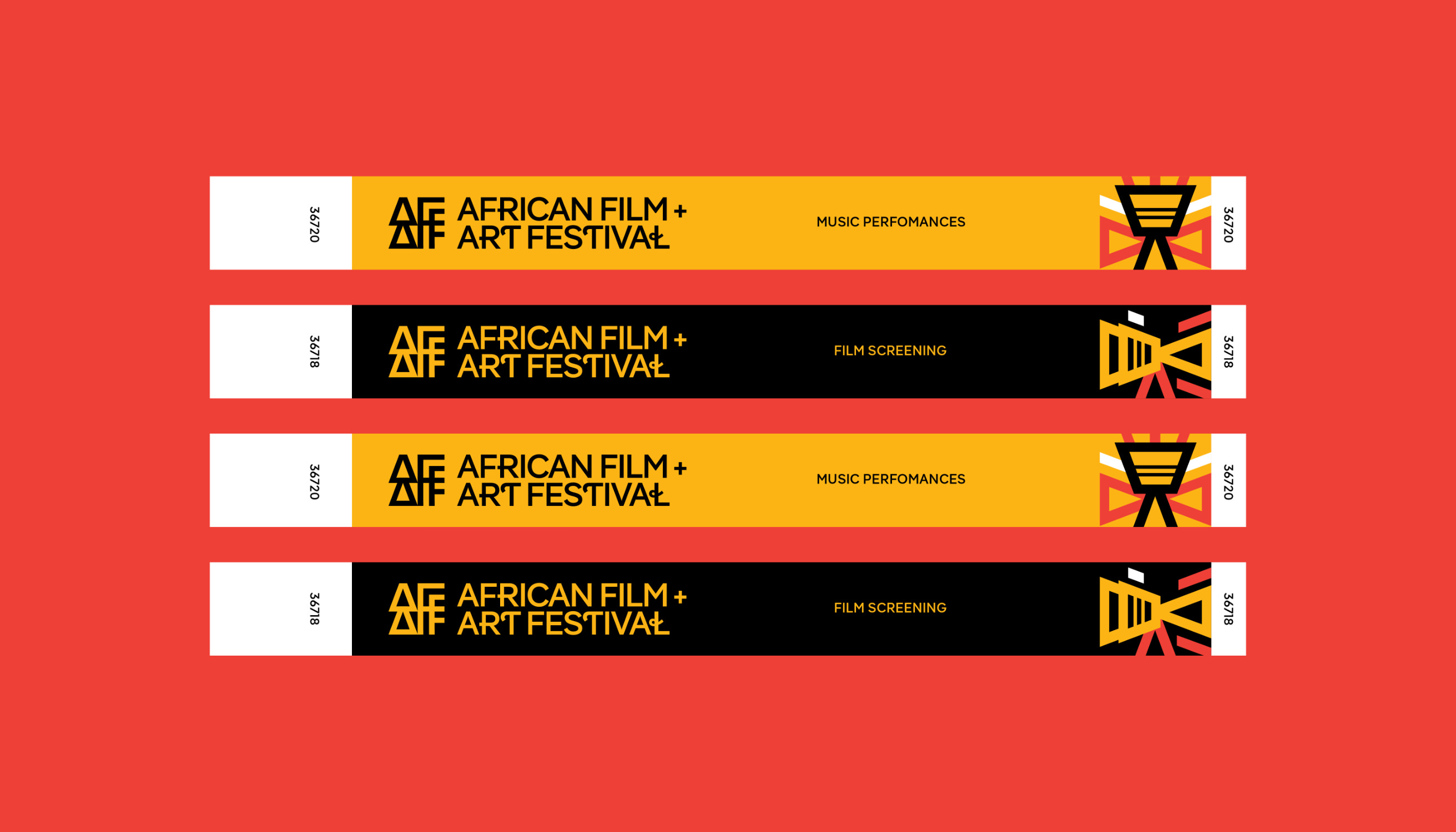 The African version of the inclusive font family Pangea serves as the house font for the African Film & Art Festival