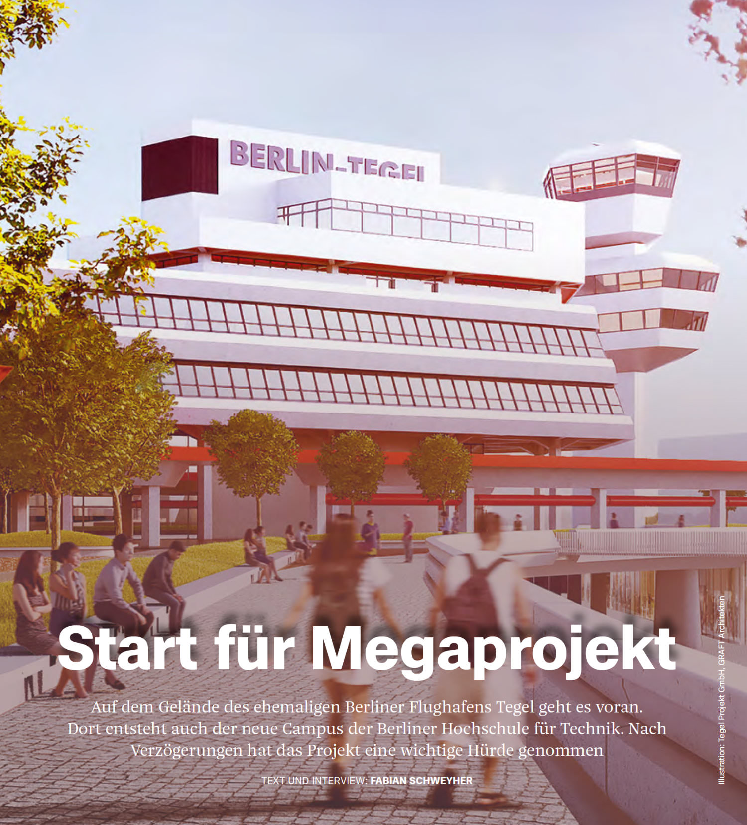 Fonts in Use: Typefaces Case and Nice Text for the new corporate design of the Berliner Hochschule für Technik (university magazine)