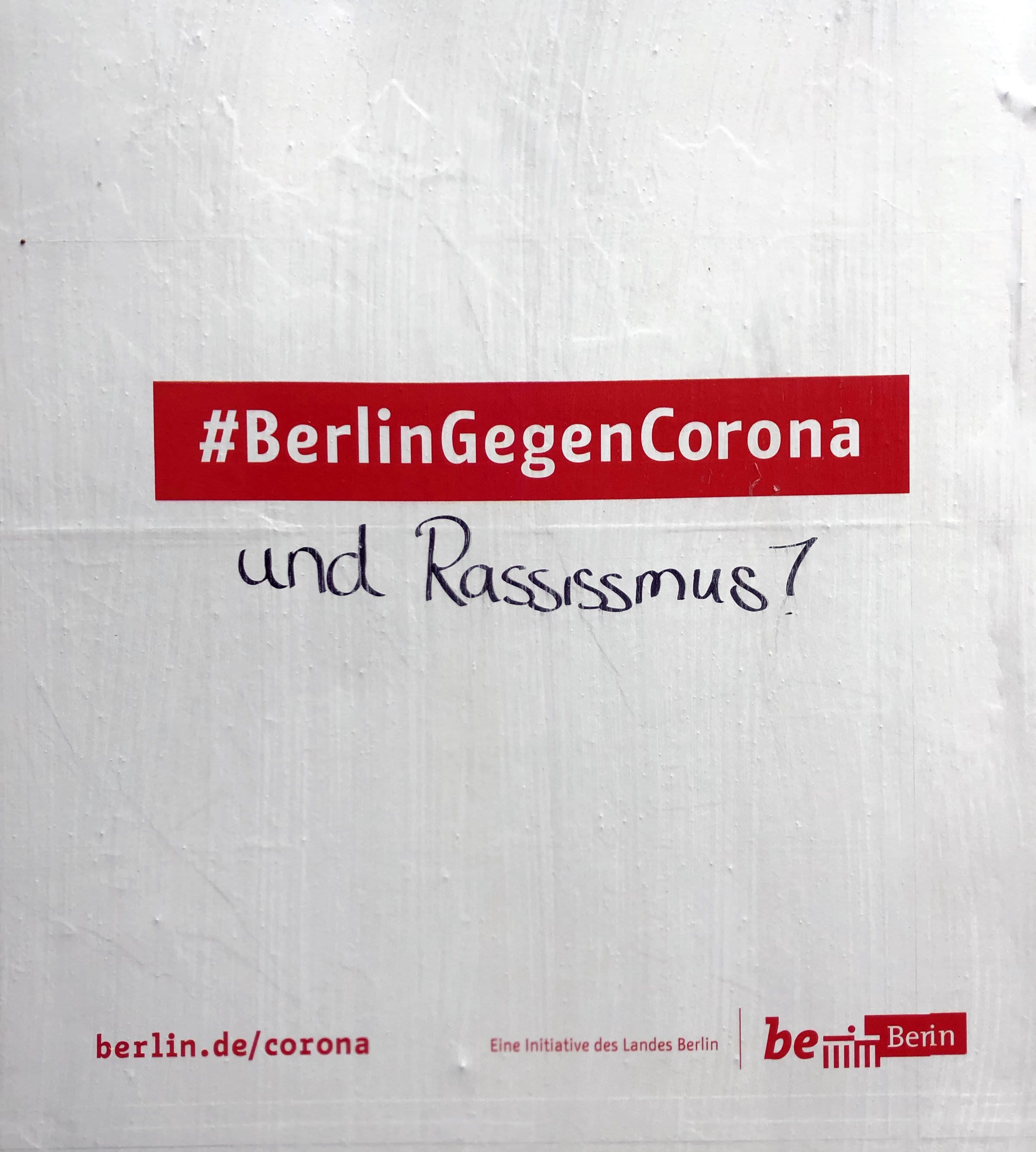 Die Schriftarten Change Letter (bisher noch nicht als Retail-Font veröffentlicht) und Change im Einsatz als Hausschrift für Berlin – Corona-Kampagne
