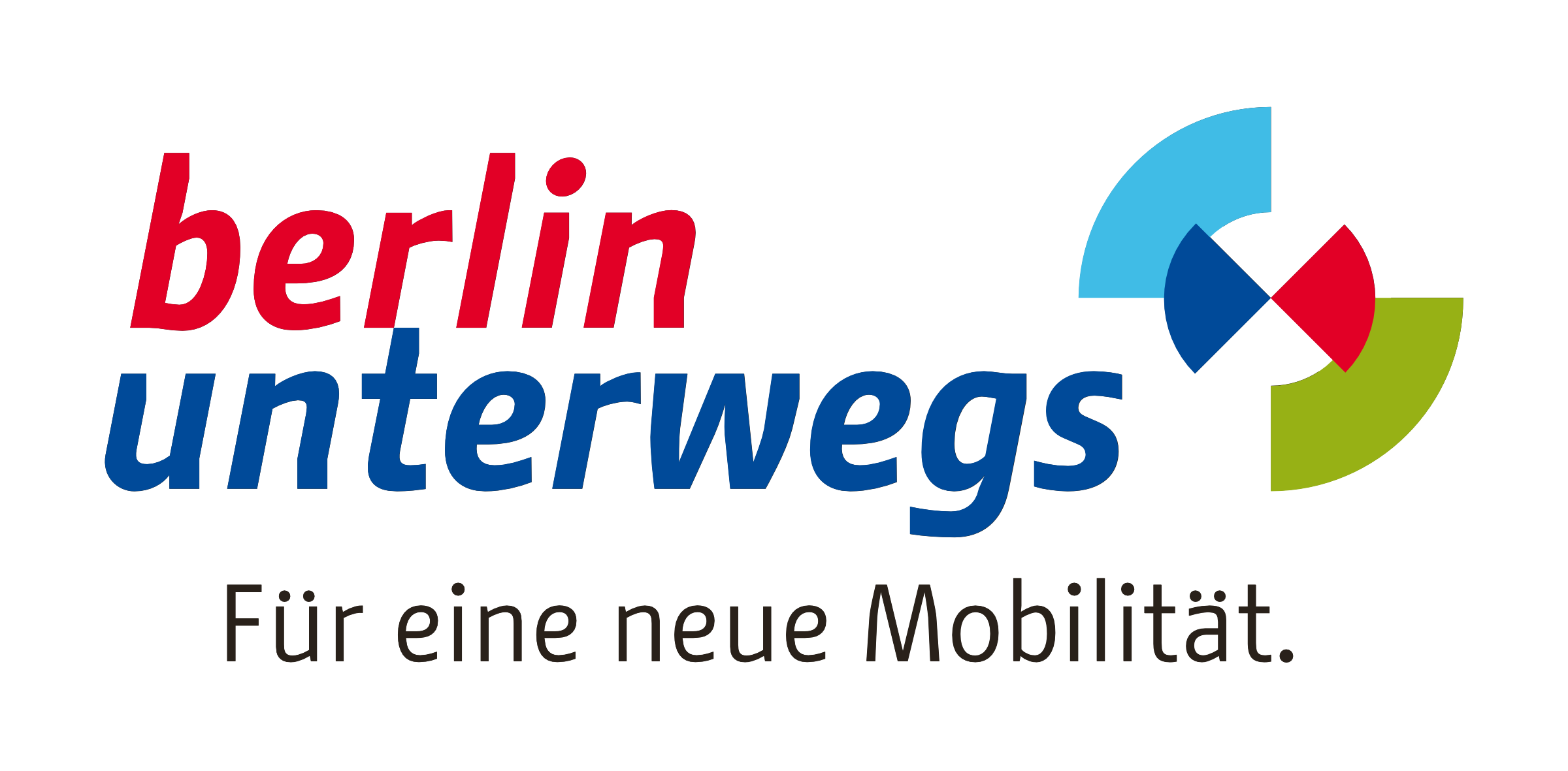 Change in use as Berlin’s corporate typeface - Logo berlin unterwegs campaign