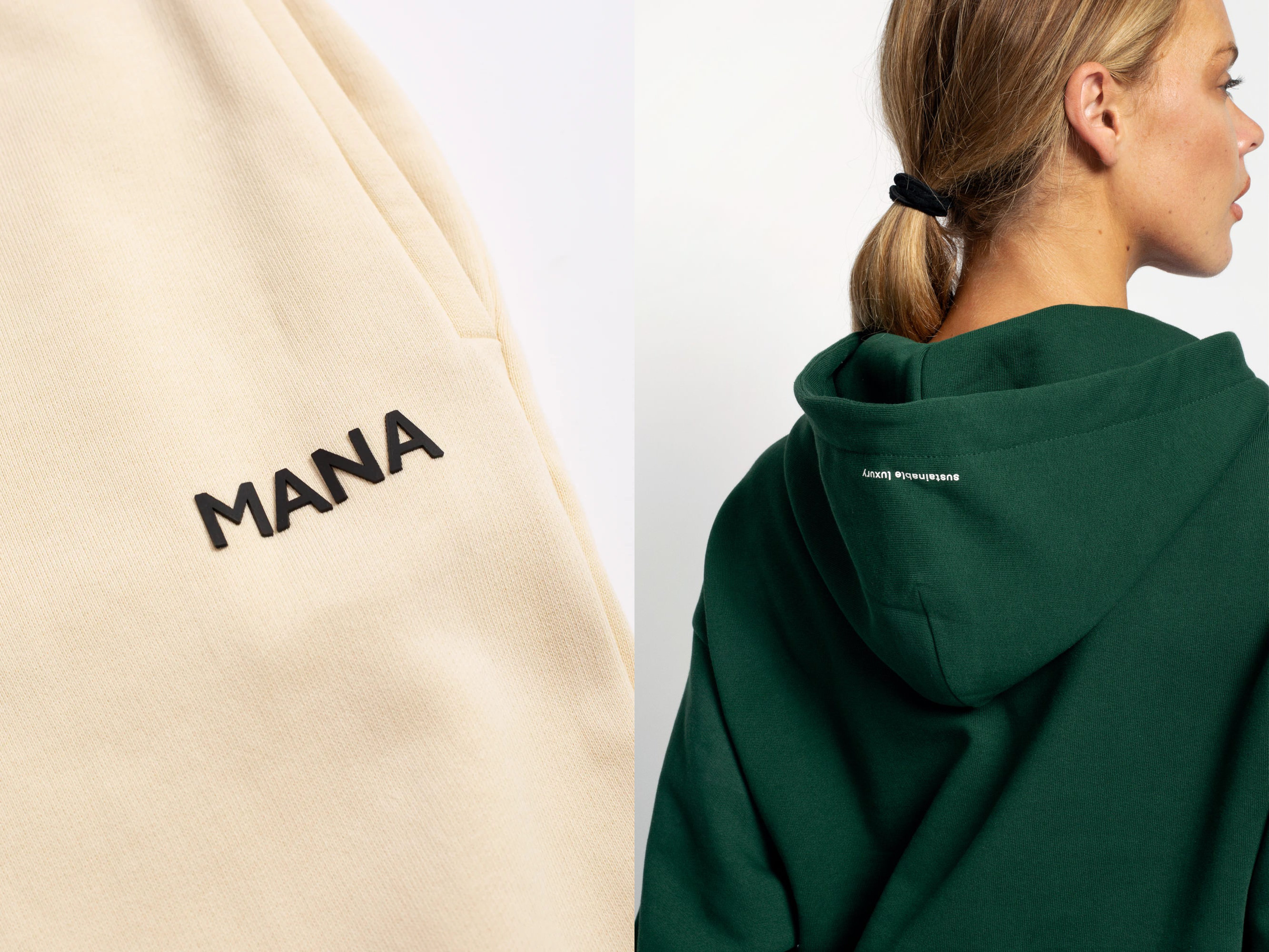 MANA The Movement (sustainable fashion brand) using the Pangea Typeace Collection