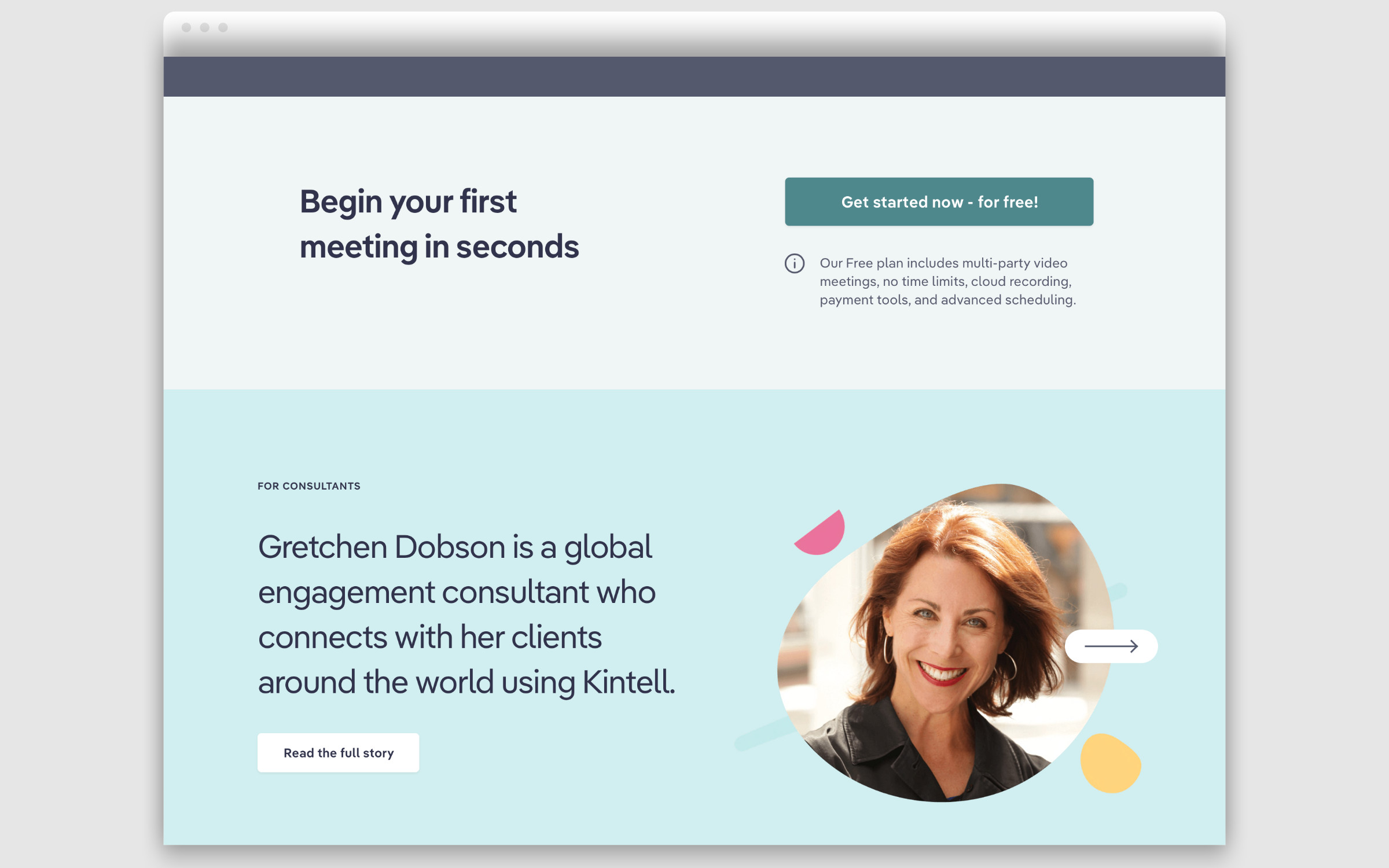 Pangea Text in use on Kintell’s website and user interface