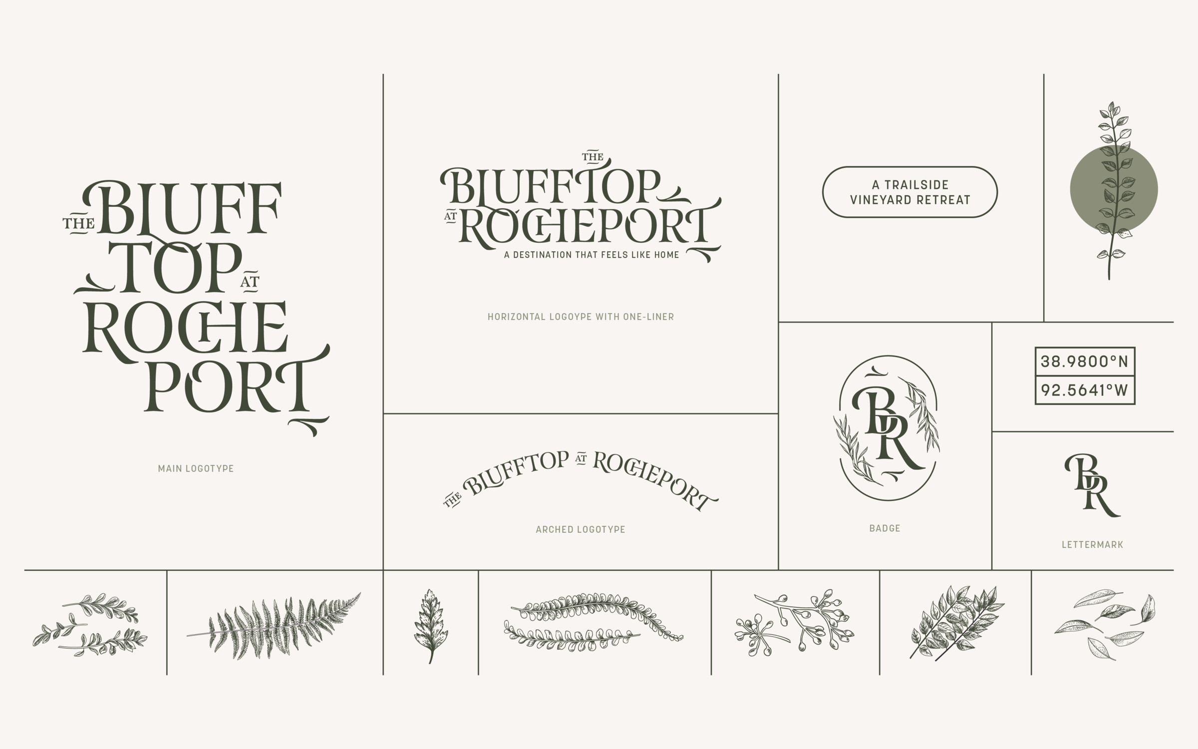 West typeface in use for the trailside vineyard retreat The Blufftop at Rocheport – among others