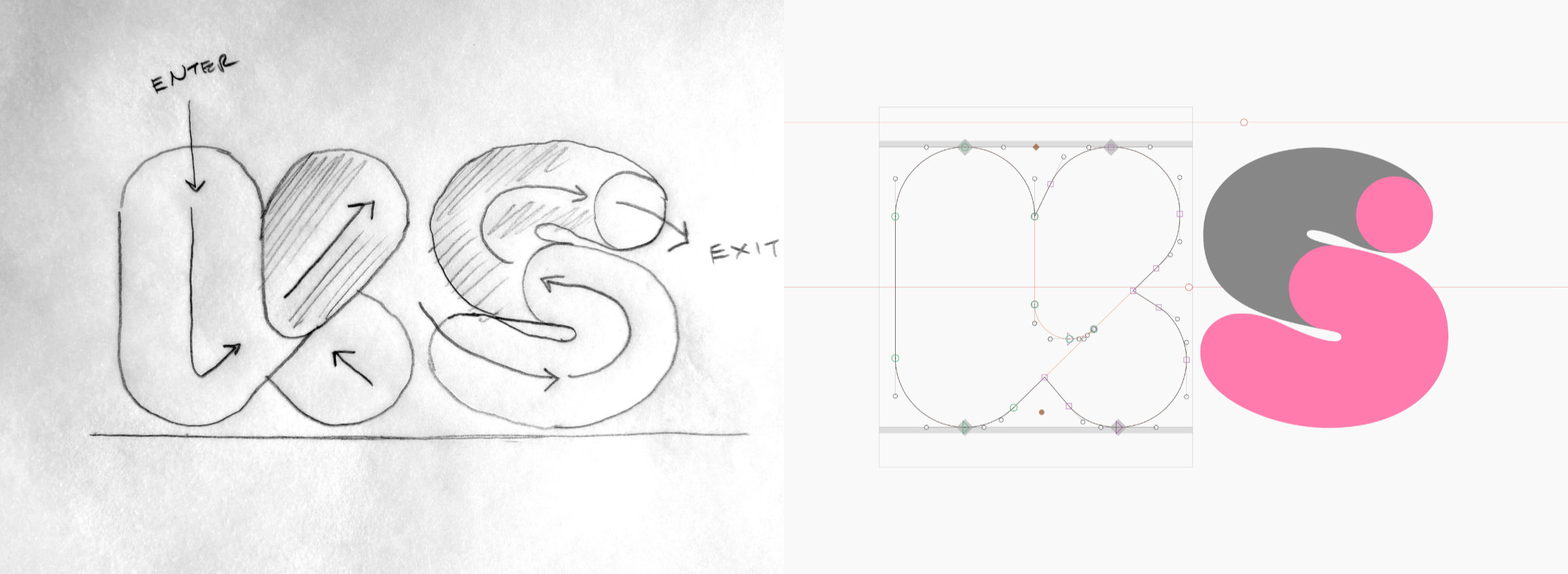 From sketching to the final Variable Color Font: Hamster in progress