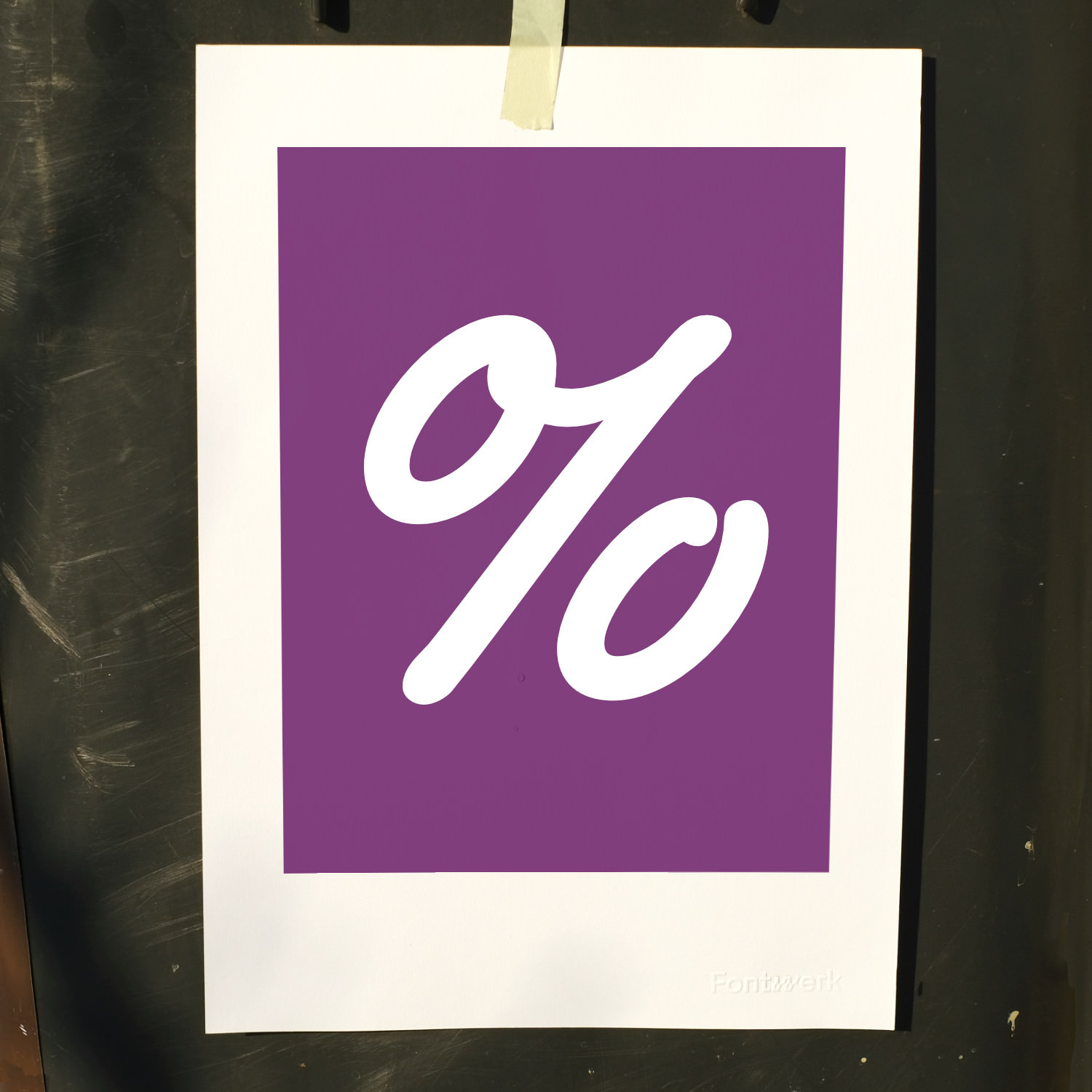 Big Glyph: Percent sign, set in Supermarker