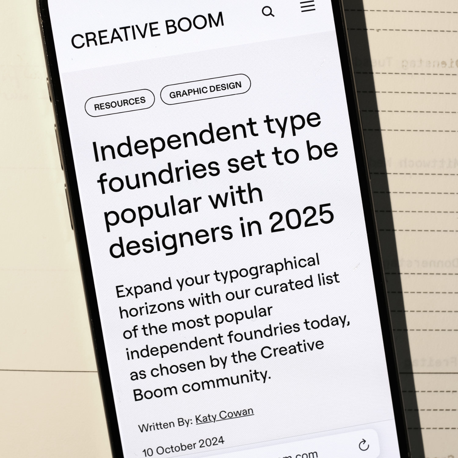 Independent type foundries set to be popular with designers in 2025 as selected by the Creative Boom community