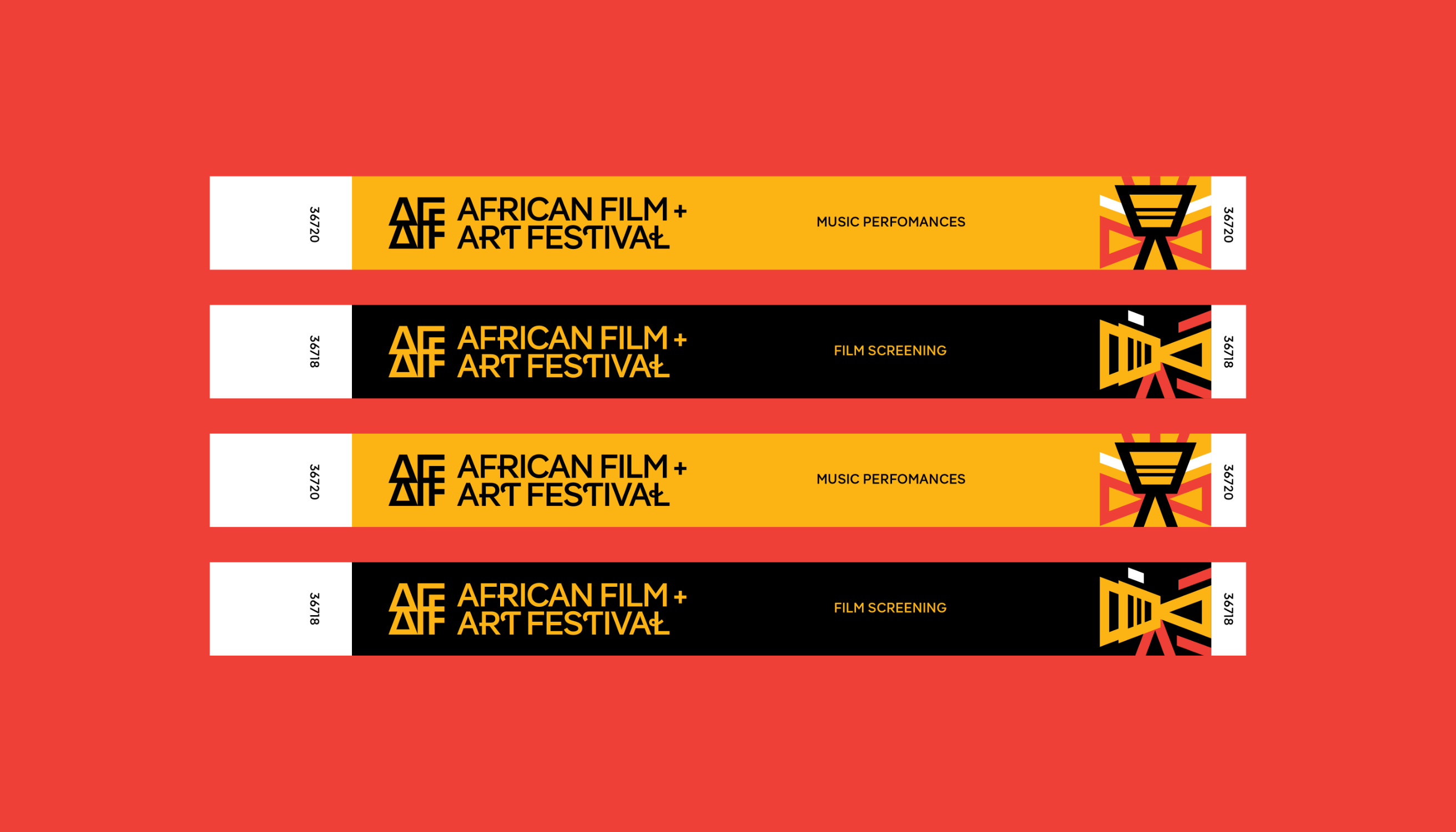 Die afrikanische Version der inklusiven Schriftfamilie Pangea dient dem African Film & Art Festival als Hausschrift