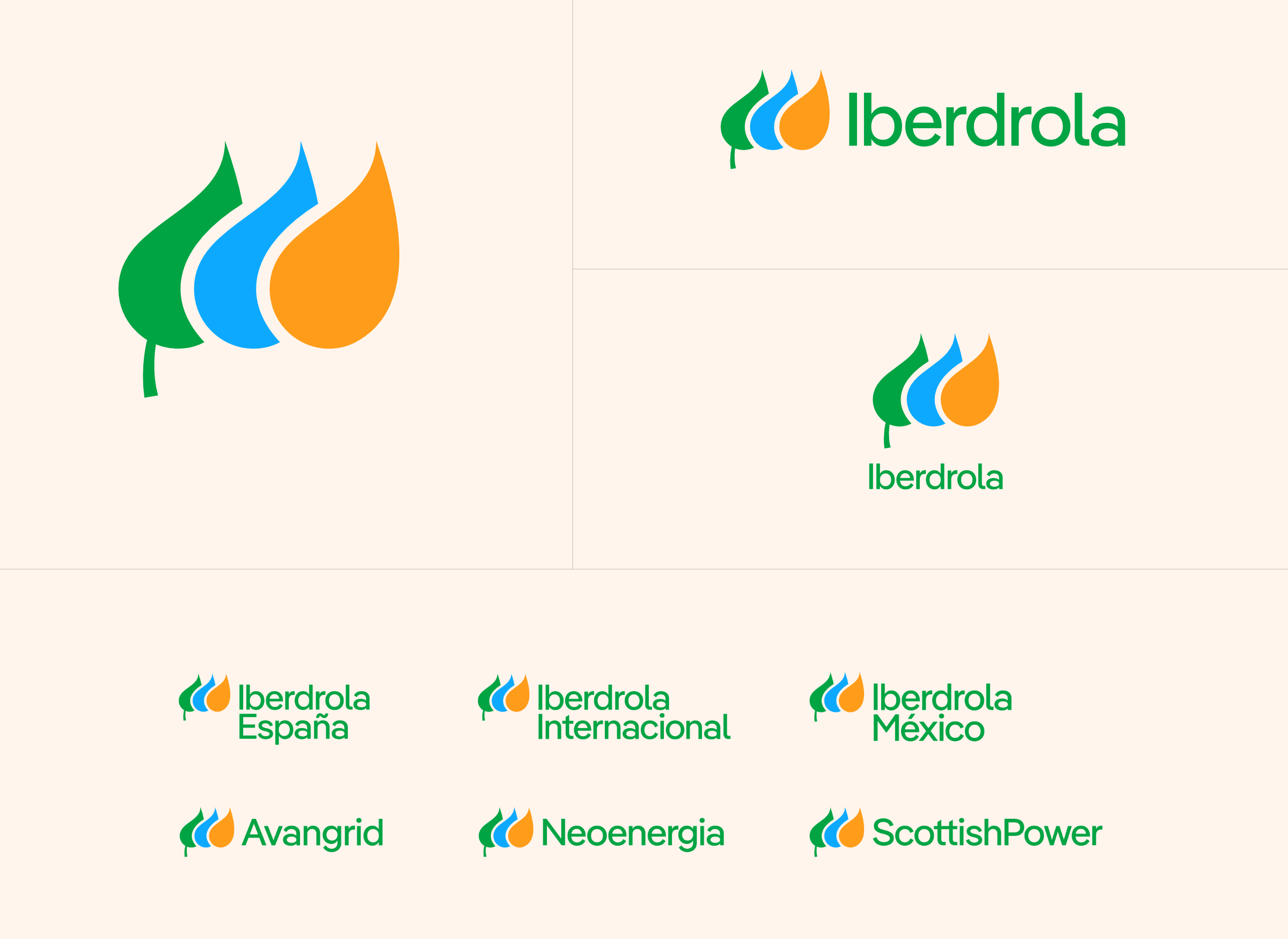 A subtly adapted typeface Pangea (IberPangea) in use for the visual identity of the fifth largest energy company in the world, Iberdrola