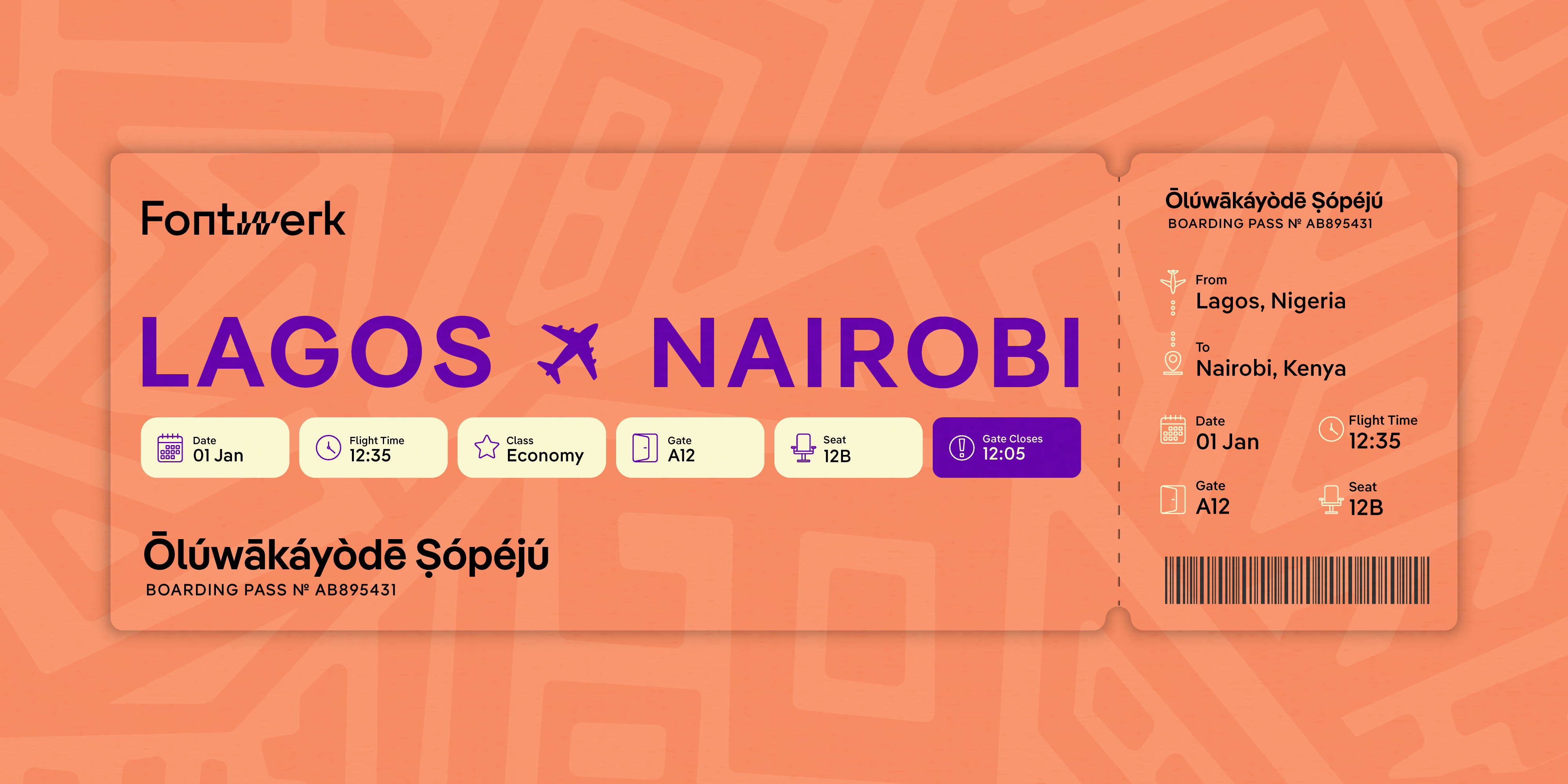 Pangea Afrikan Typeface – Specimen